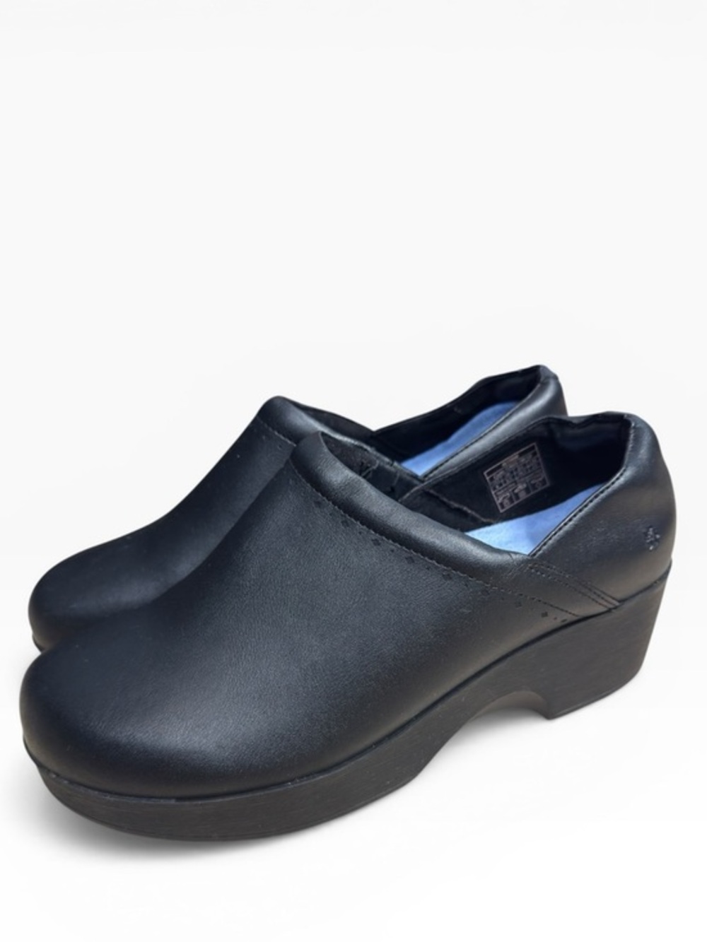 LILA Shoes For Crews Black Platform Non Slip Work Clogs Womens Size US 8 UK 5.5